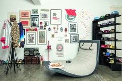 Zanotta Rider Tilting Chaise Longue in Brown Fabric by Ludovica+Roberto Palomba