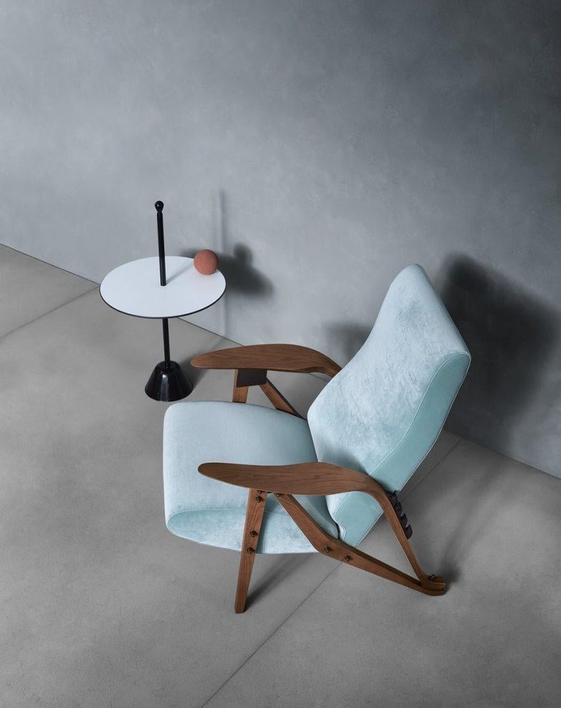 Steel Zanotta Set of Two Servomuto Side Tables by Design Achille Castiglioni For Sale