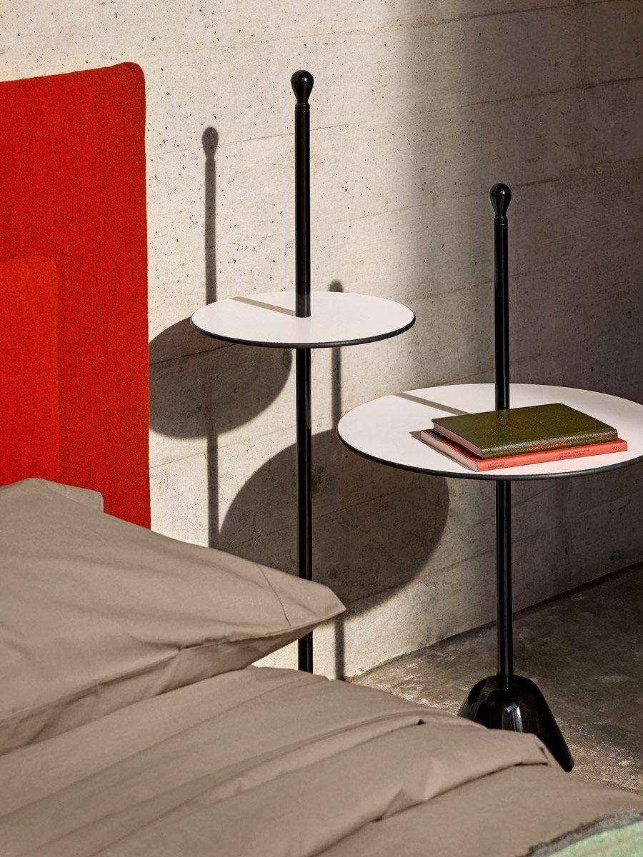 Zanotta Set of Two Servomuto Side Tables by Design Achille Castiglioni For Sale 1