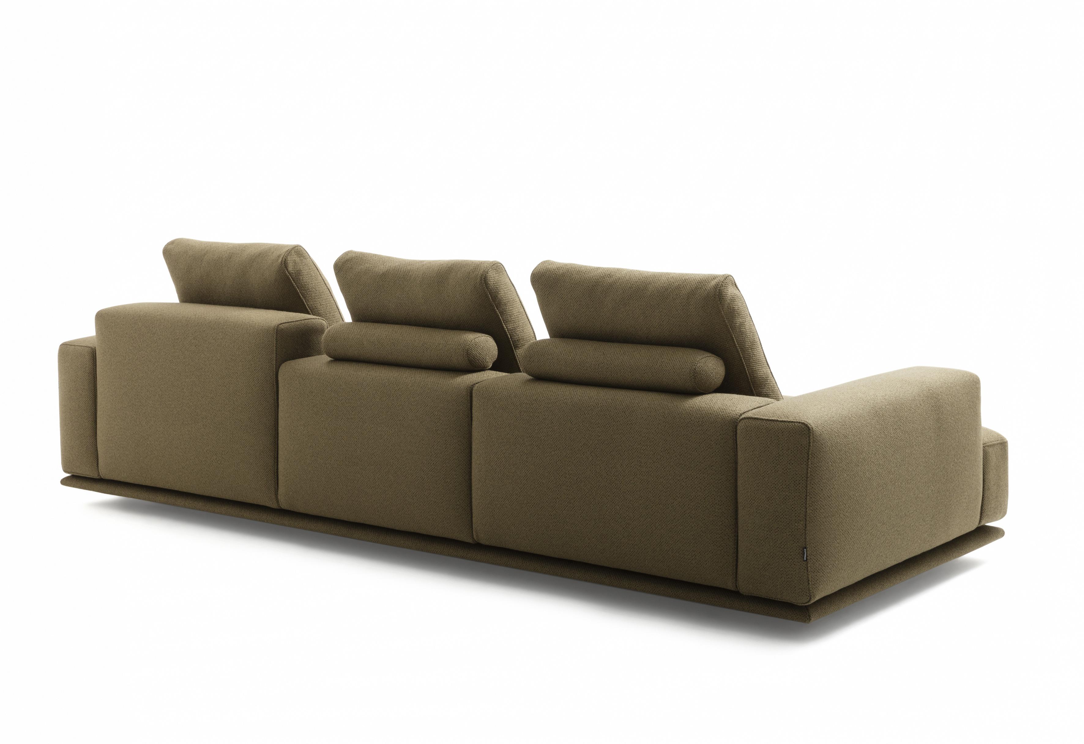 Italian Zanotta Shiki Monobloc Sofa with Wooden Base by Damian Williamson For Sale
