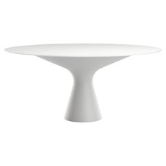 Zanotta Small Blanco Table in Cristalplant Top and Frame by Jacopo Zibardi