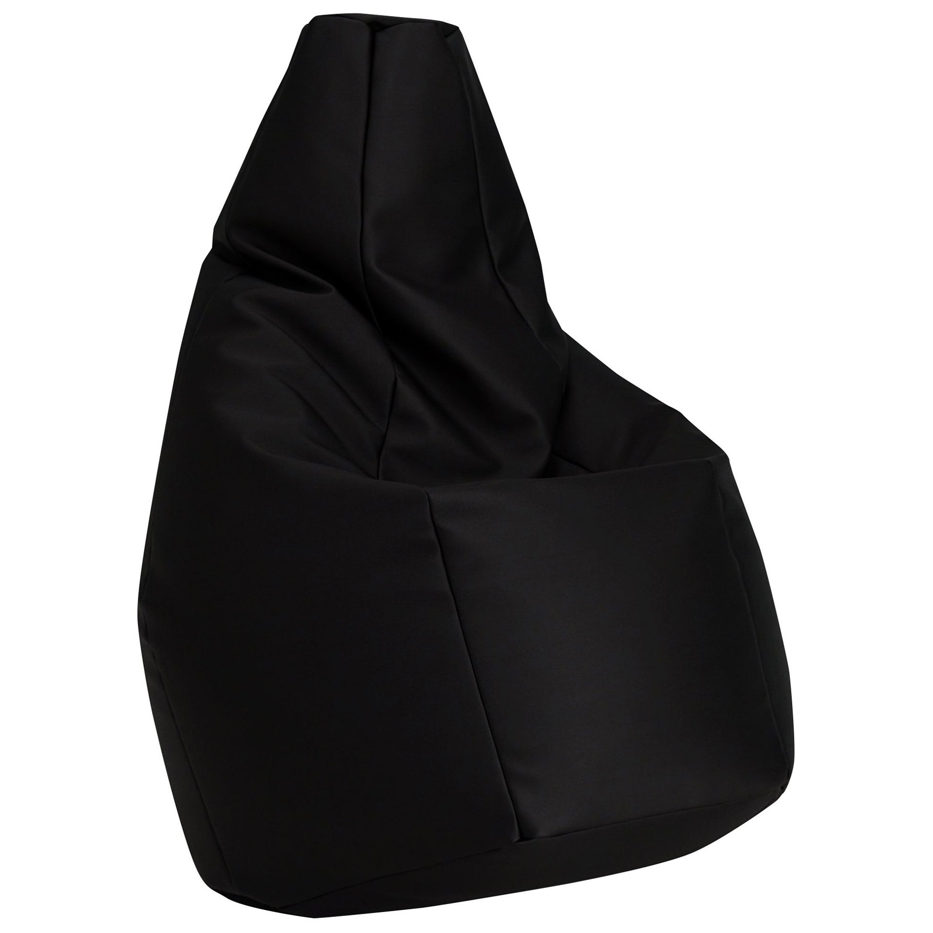 Petit Sacco Zanotta en tissu Vip noir de Gatti, Paolini, Teodoro