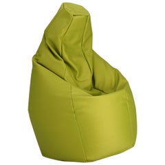 Zanotta Small Sacco in Green Vip Fabric by Gatti, Paolini, Teodoro