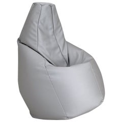 Zanotta Small Sacco in tessuto Vip Grigio di Gatti, Paolini, Teodoro