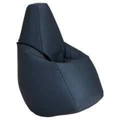 Zanotta Small Sacco in Tessuto Vip Blu Navy di Gatti, Paolini, Teodoro
