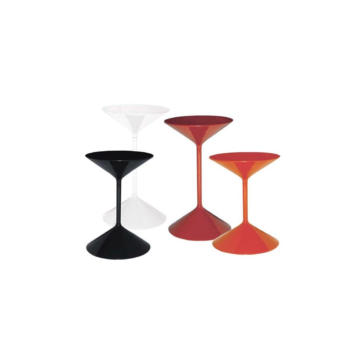 Italian Zanotta Tempo White Small Stand Table