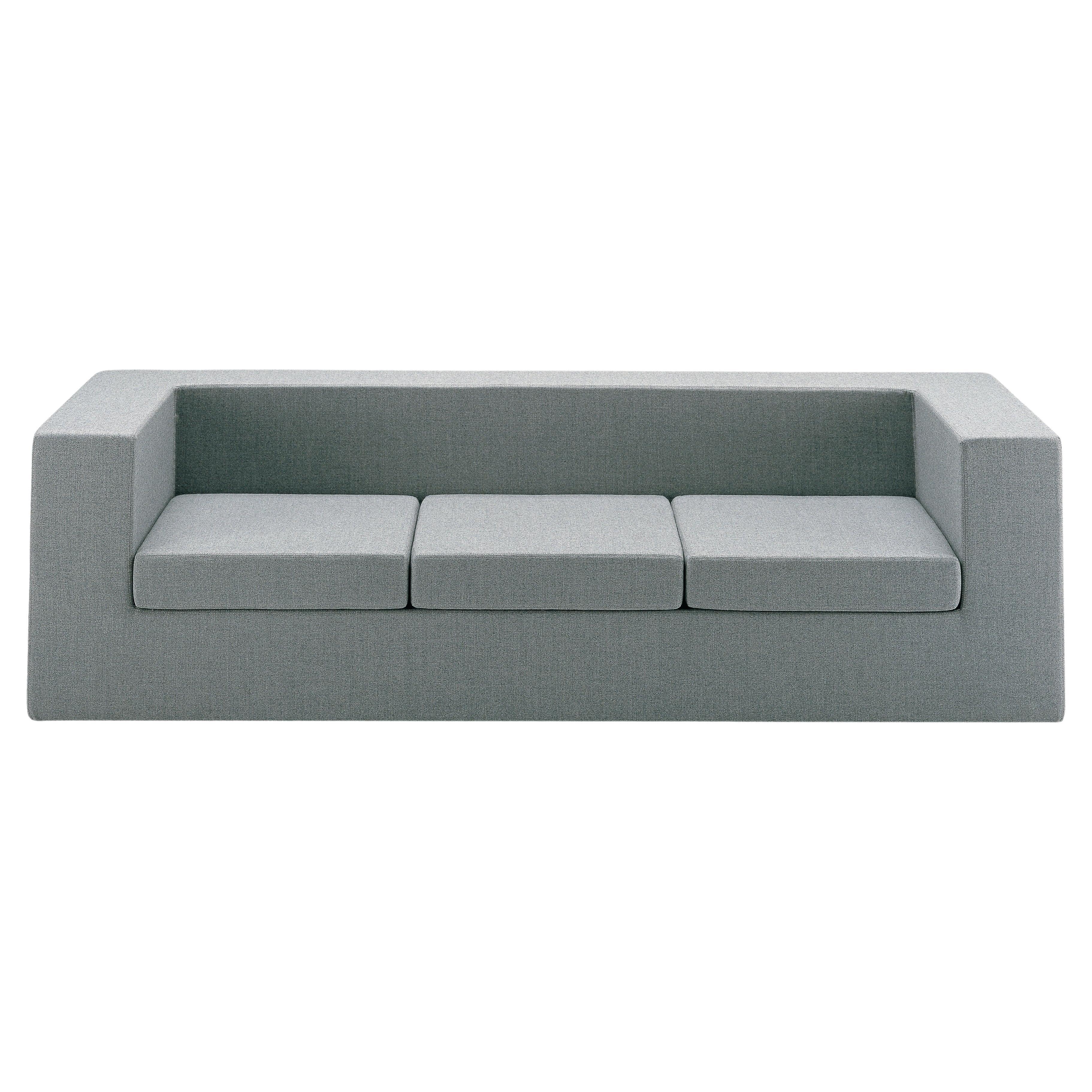 Zanotta Throw Away Three-Seater Sofa in Grey Upholstery by Willie Landel