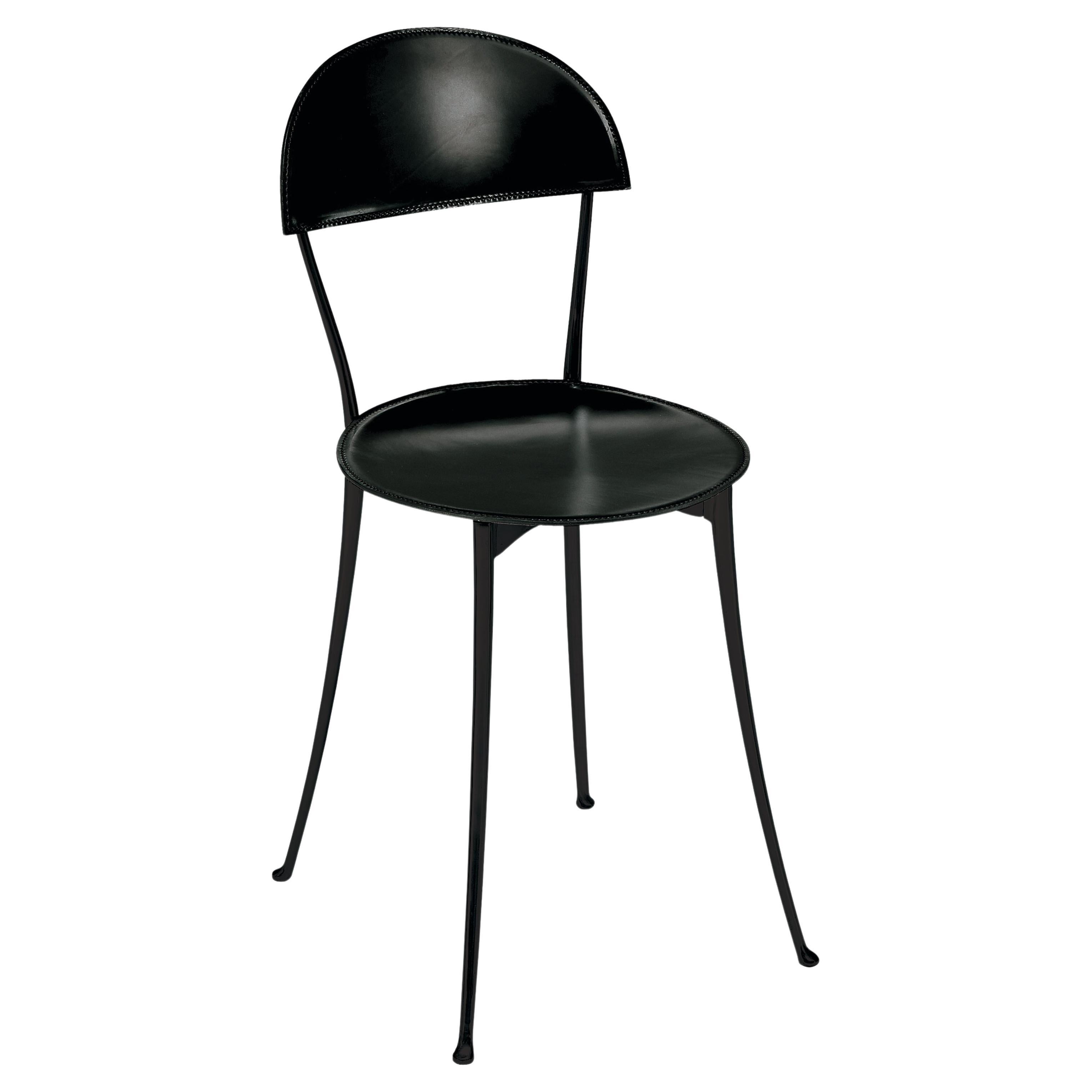Zanotta Tonietta Chair in Polypropylene with Black Aluminum Frame by Enzo Mari