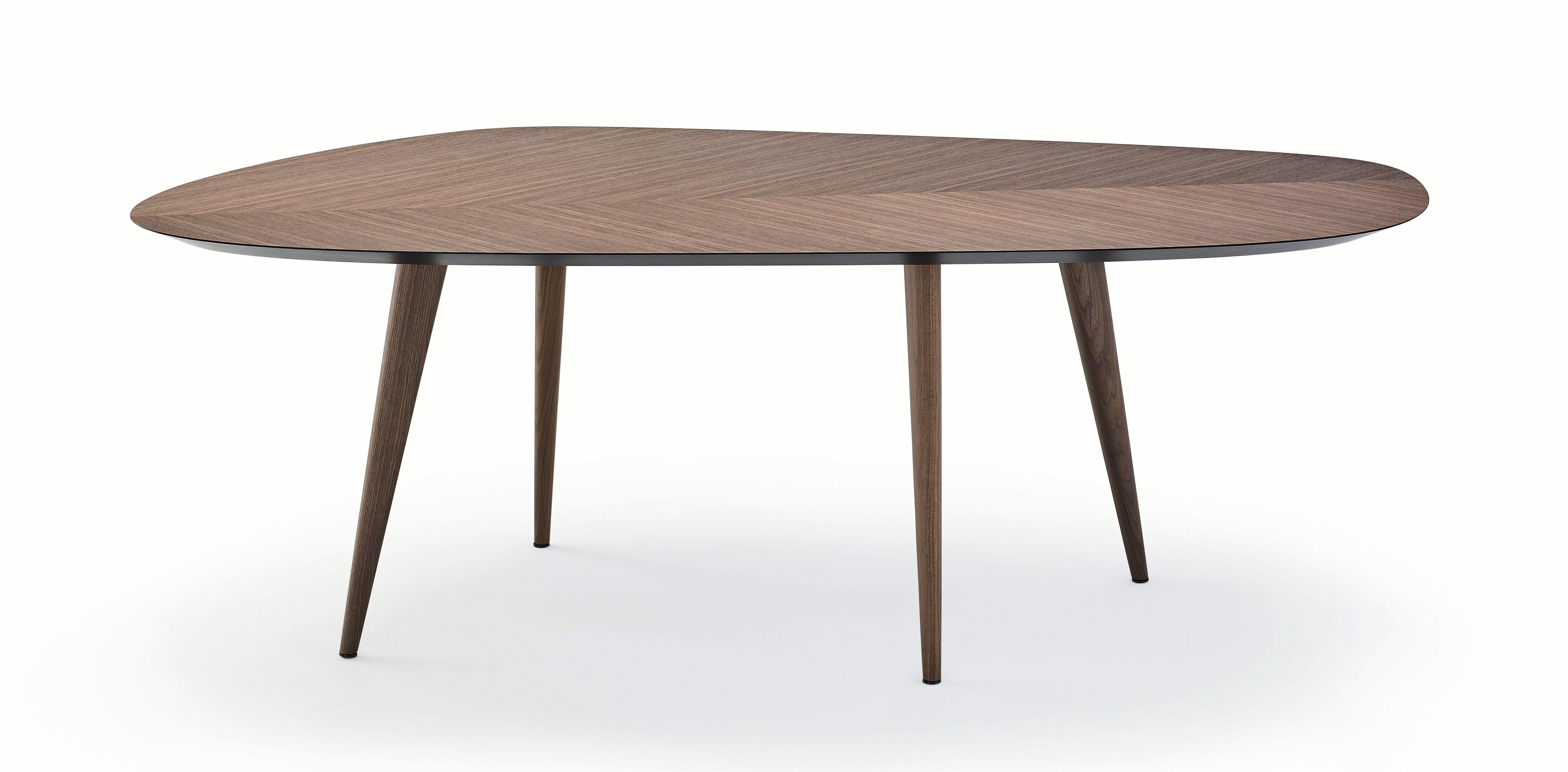 Wood Zanotta Tweed Table Designed by Garcia Cumini For Sale