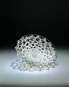 Zanotta Veryround Chair in White with Steel Sheet Frame by Louise Campbell