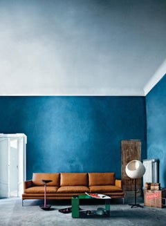 Zanotta William Monobloc Small Sofa in Brown Leather by Damian Williamson