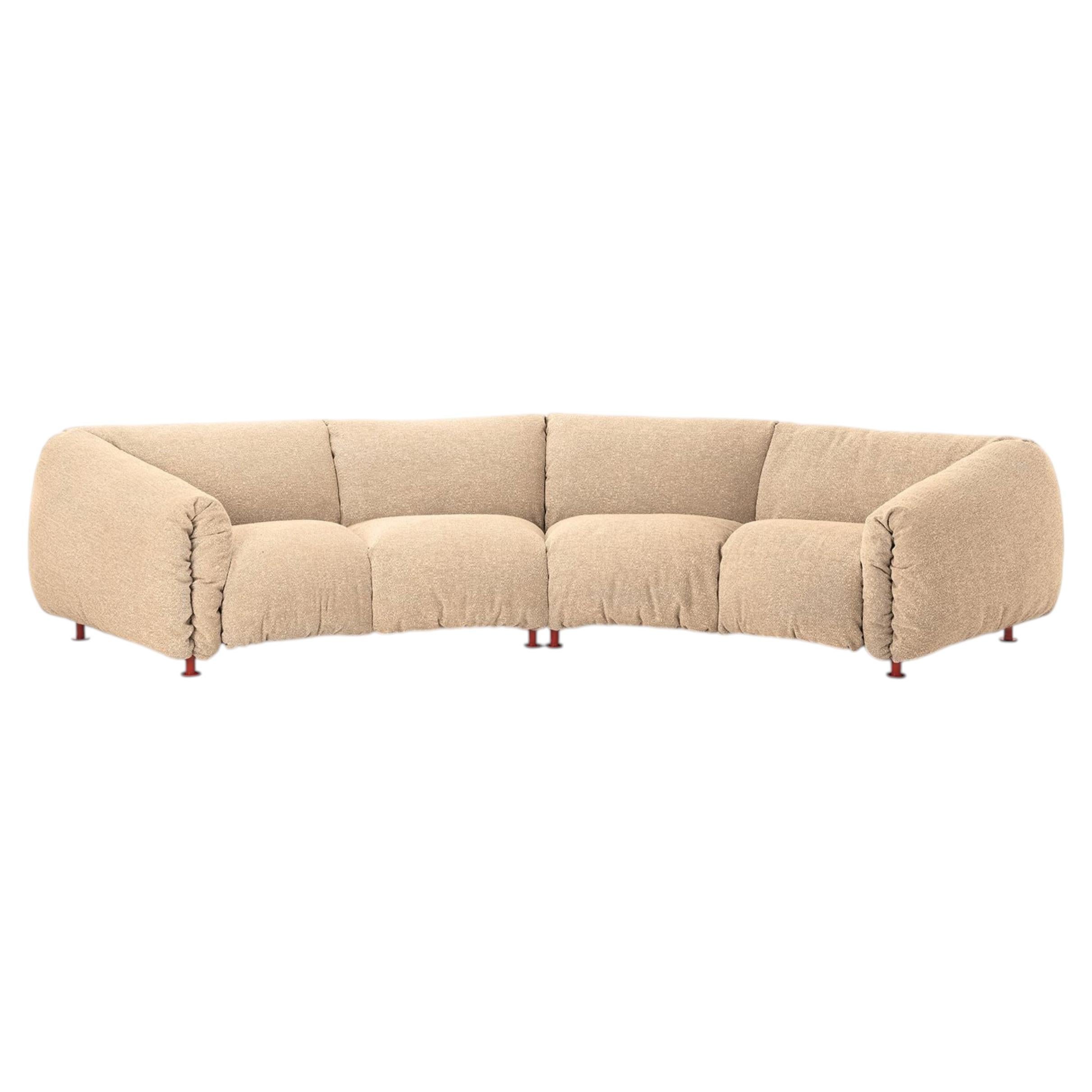 Zanotta Za:Za Max Modular Sofa in Upholstery and Steel frame by Zaven
