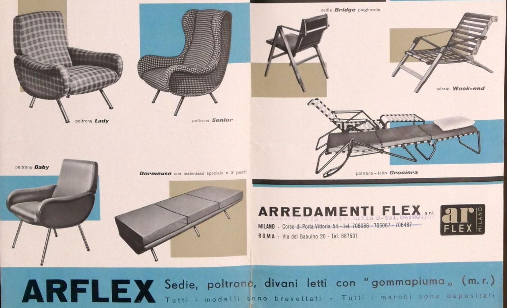 Mid-Century Modern Zanuso Mohair 'Baby' Lounge Chairs, Early Wood Frames, Brass Legs, Arflex, 1951 For Sale