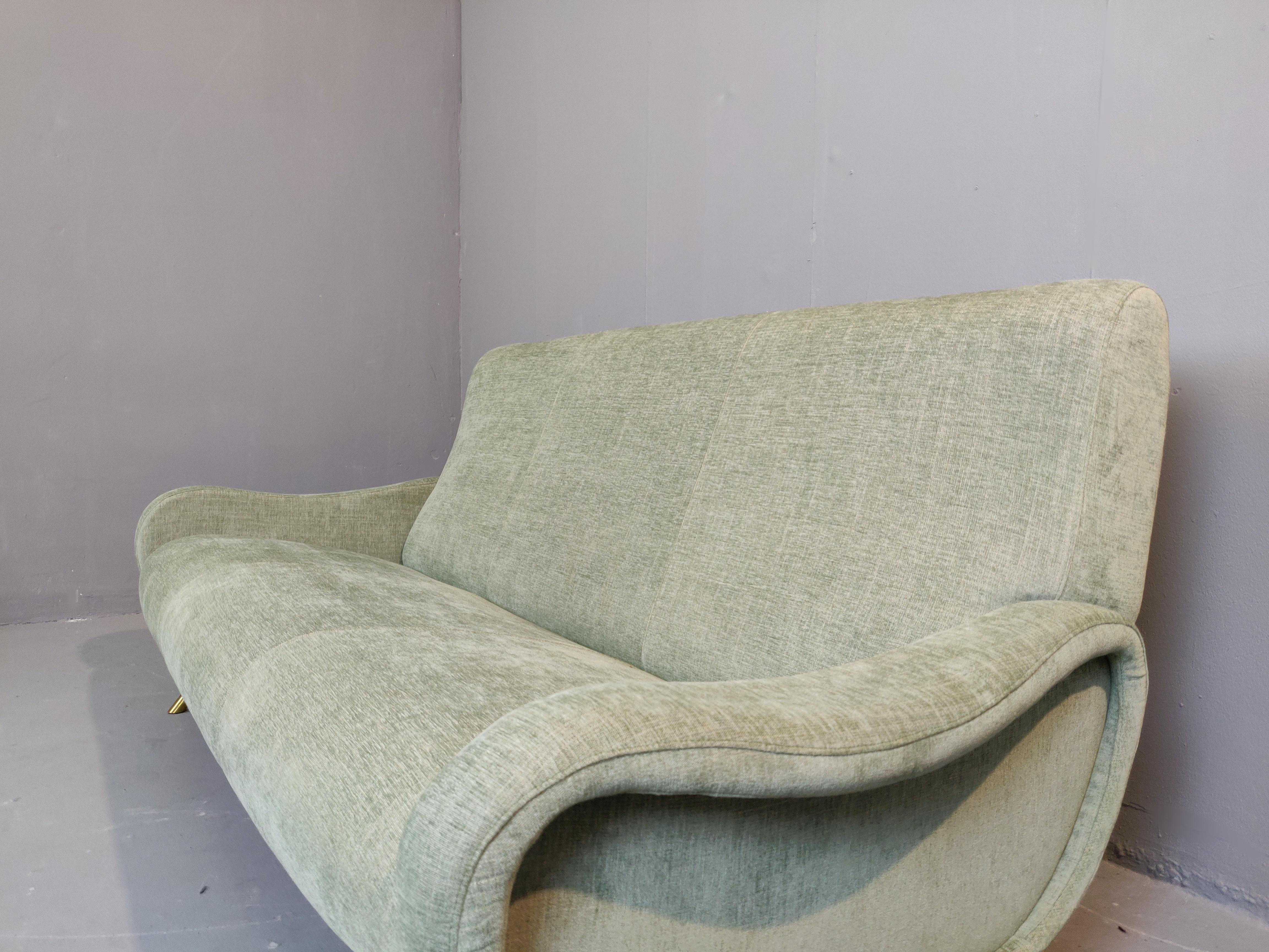 Mid-Century Modern Zanuso Style Italian Sofa