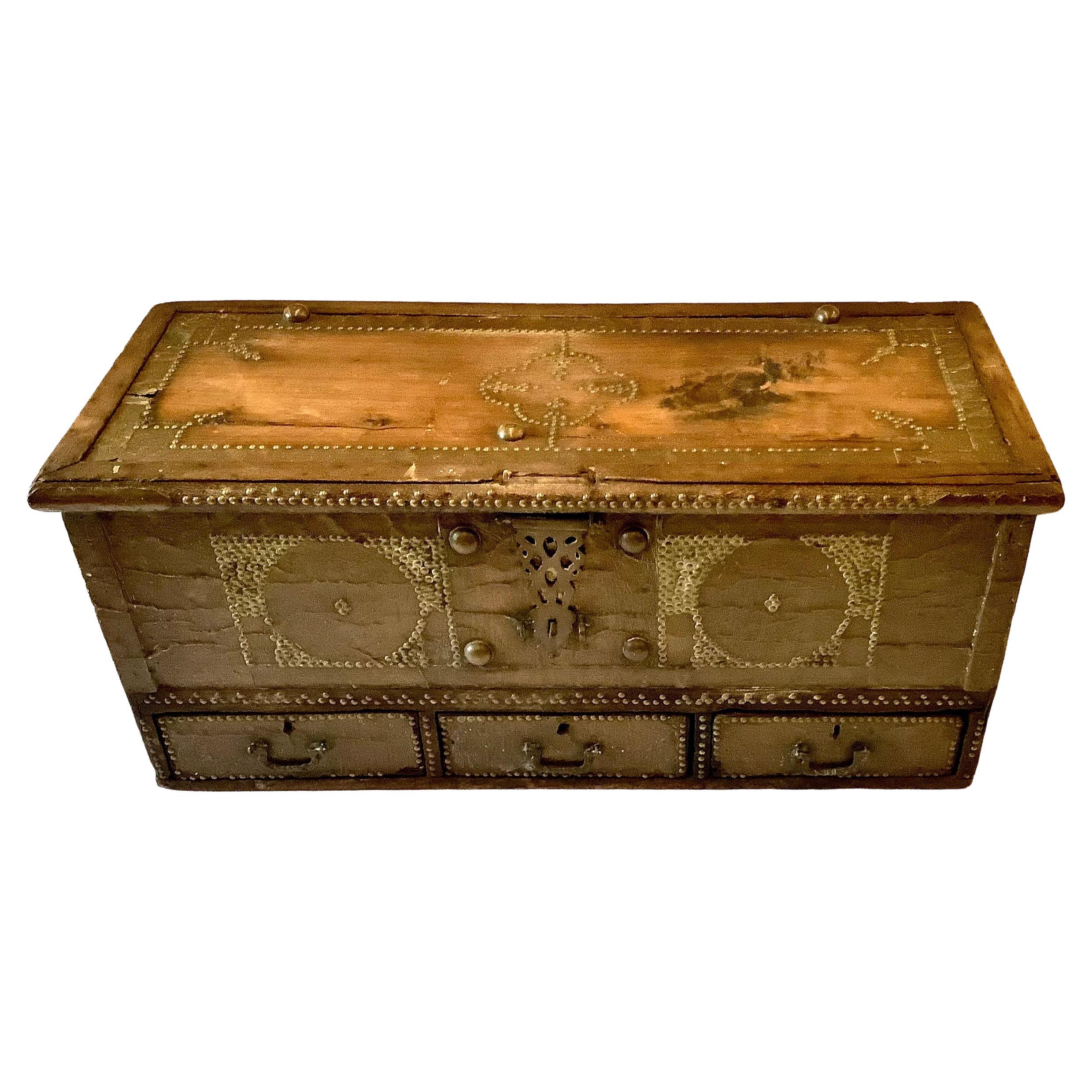 Zanzibar 19th Century Dowry Chest For Sale