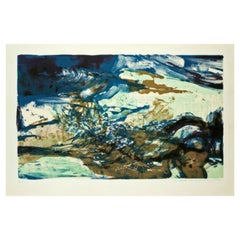 Zao Wou-Ki, Abstract Lithograph, Zhào Wújí - Chinese Art - 1976