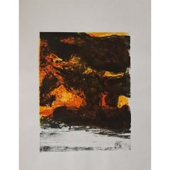 1978 Original lithograph by Zao Wou-Ki Elégie pour Jean-Mari no. 1