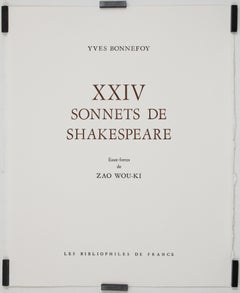 Original illustriertes Buch mit dem Titel „XXIV Sonnets de Shakespeare“ aus dem Jahr 1994
