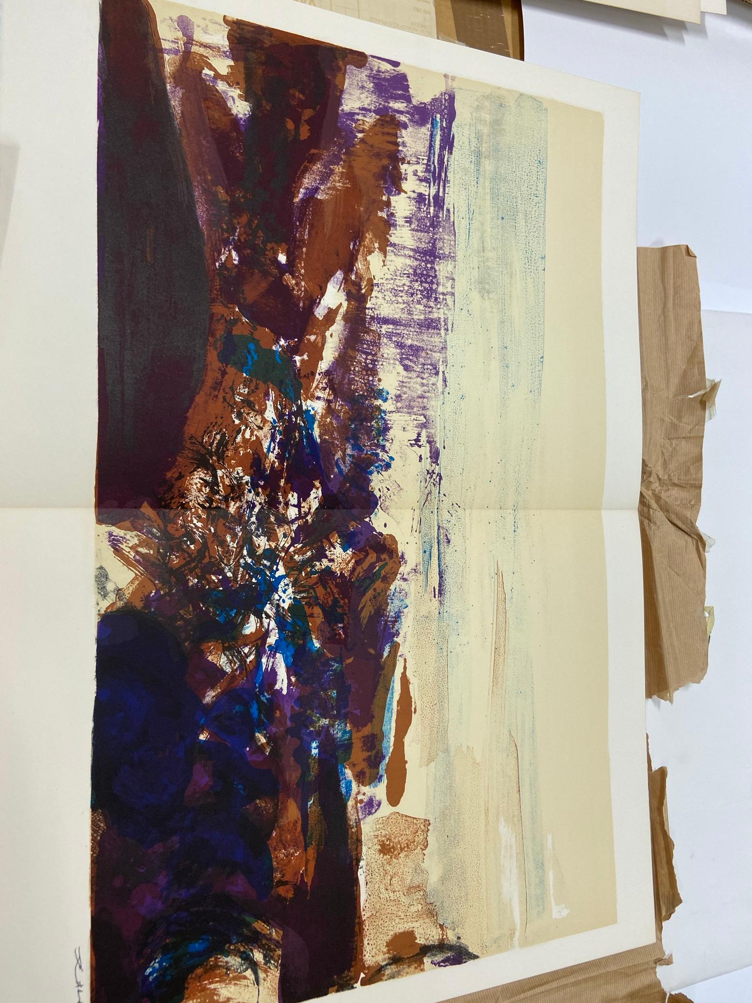À la gloire de l'image et art poétique 15 litografías de Zao Wou-ki  AGE271-285 en venta 7