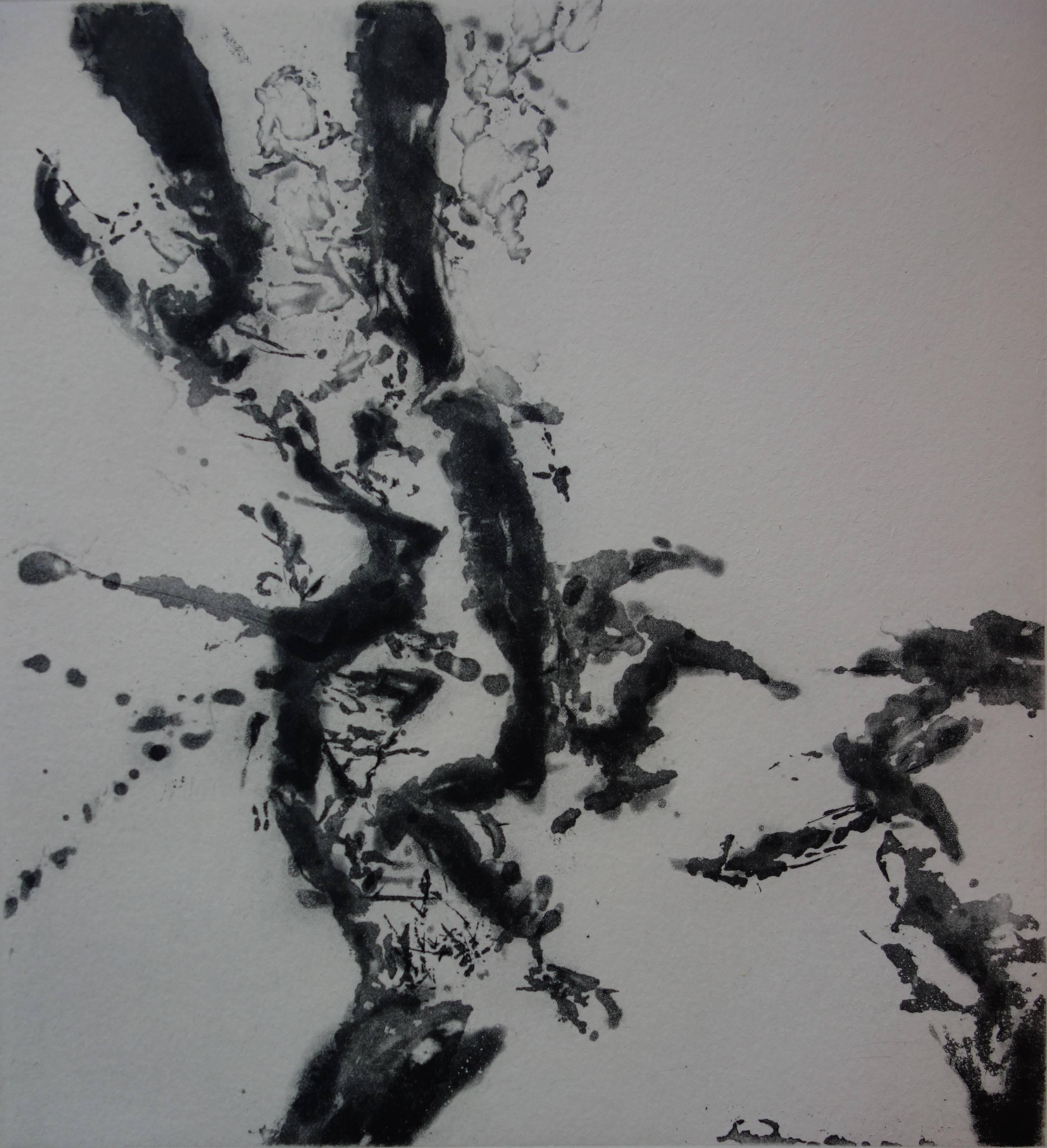 Abstrakte Komposition – Original-Radierung und Aquatinta – 130 Exemplare – Print von Zao Wou-Ki