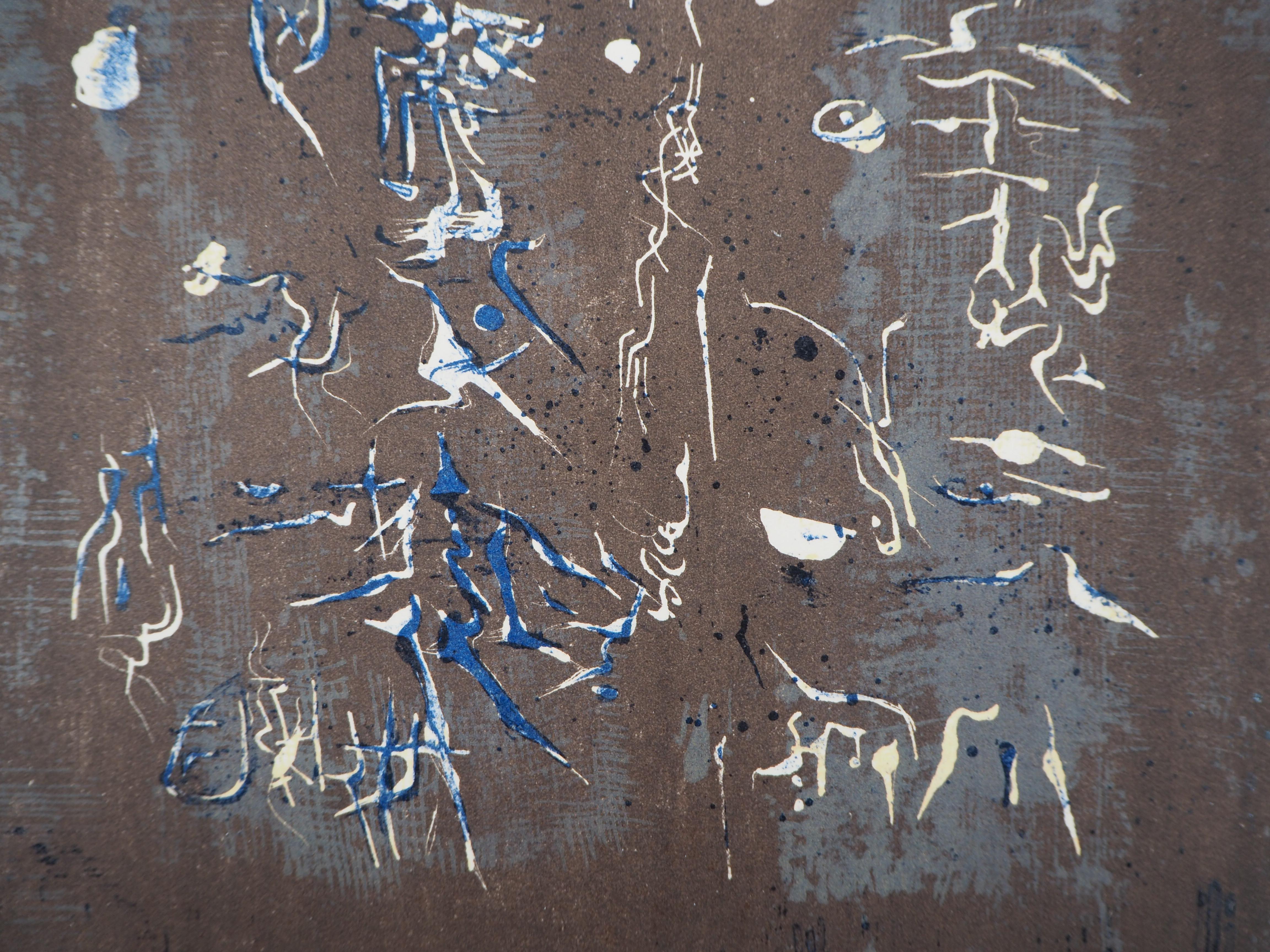 Zao WOU-KI 
Komposition, 1958

Original-Lithografie (gedruckt in der Werkstatt Desjobert).
Auf Velin 31 x 24 cm (ca. 12 x 10 Zoll)
Ausgabe San Lazarro, 1958

REFERENZEN : Gesamtkatalog Agerup #113

Ausgezeichneter Zustand