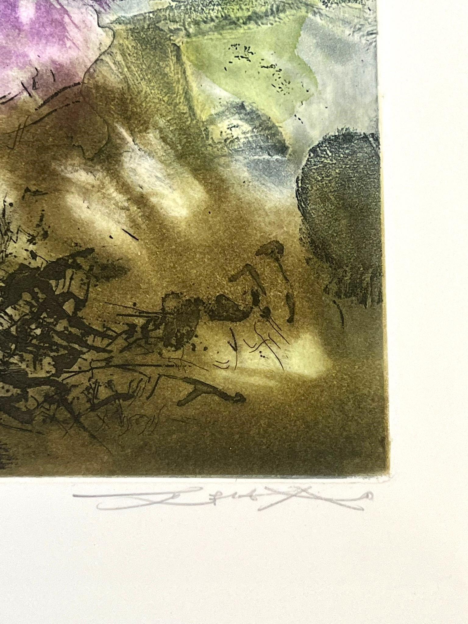 Canto Pisano (Planche 7) - Print Astratto di Zao Wou-Ki