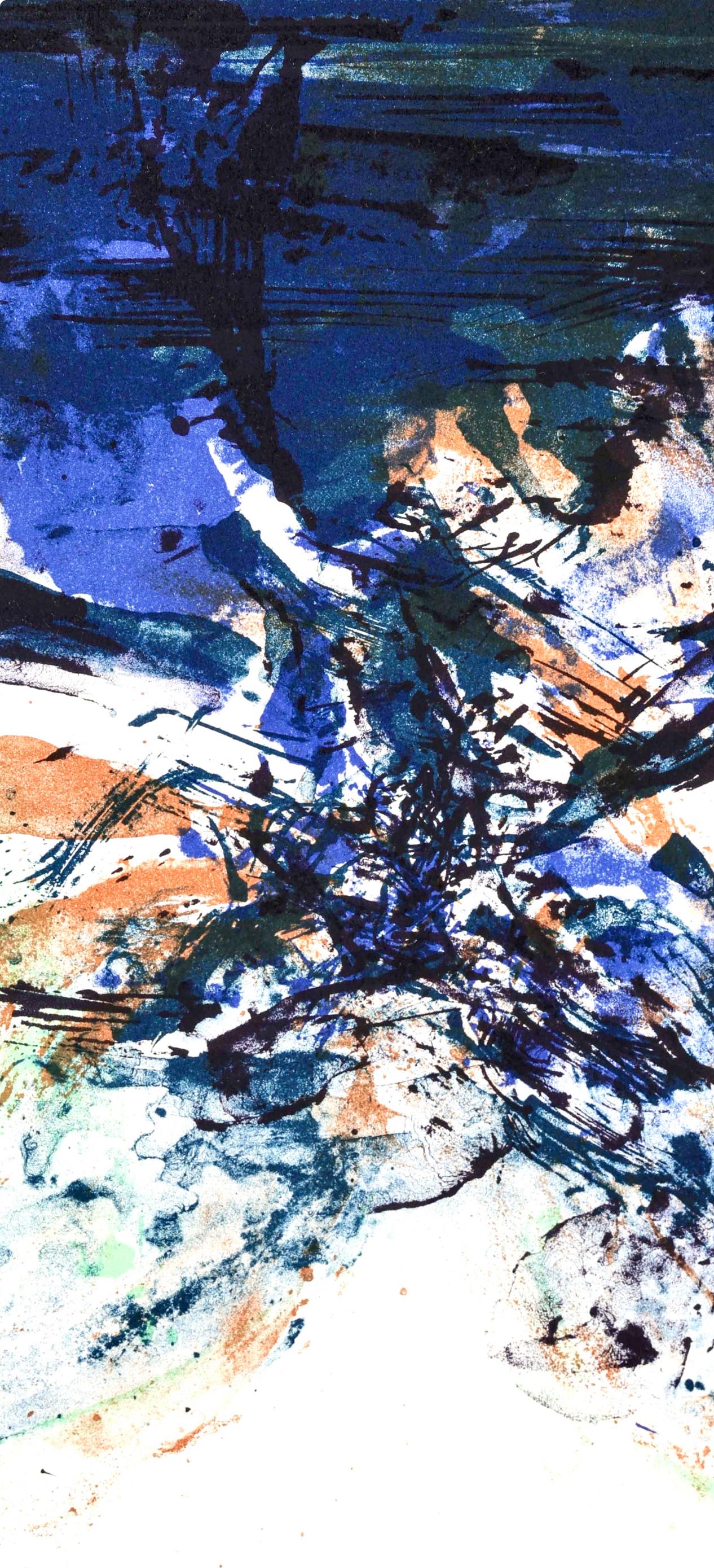 Composición (Ågerup 268), San Lazzaro et ses Amis, XXe siècle - Print Moderno de Zao Wou-Ki