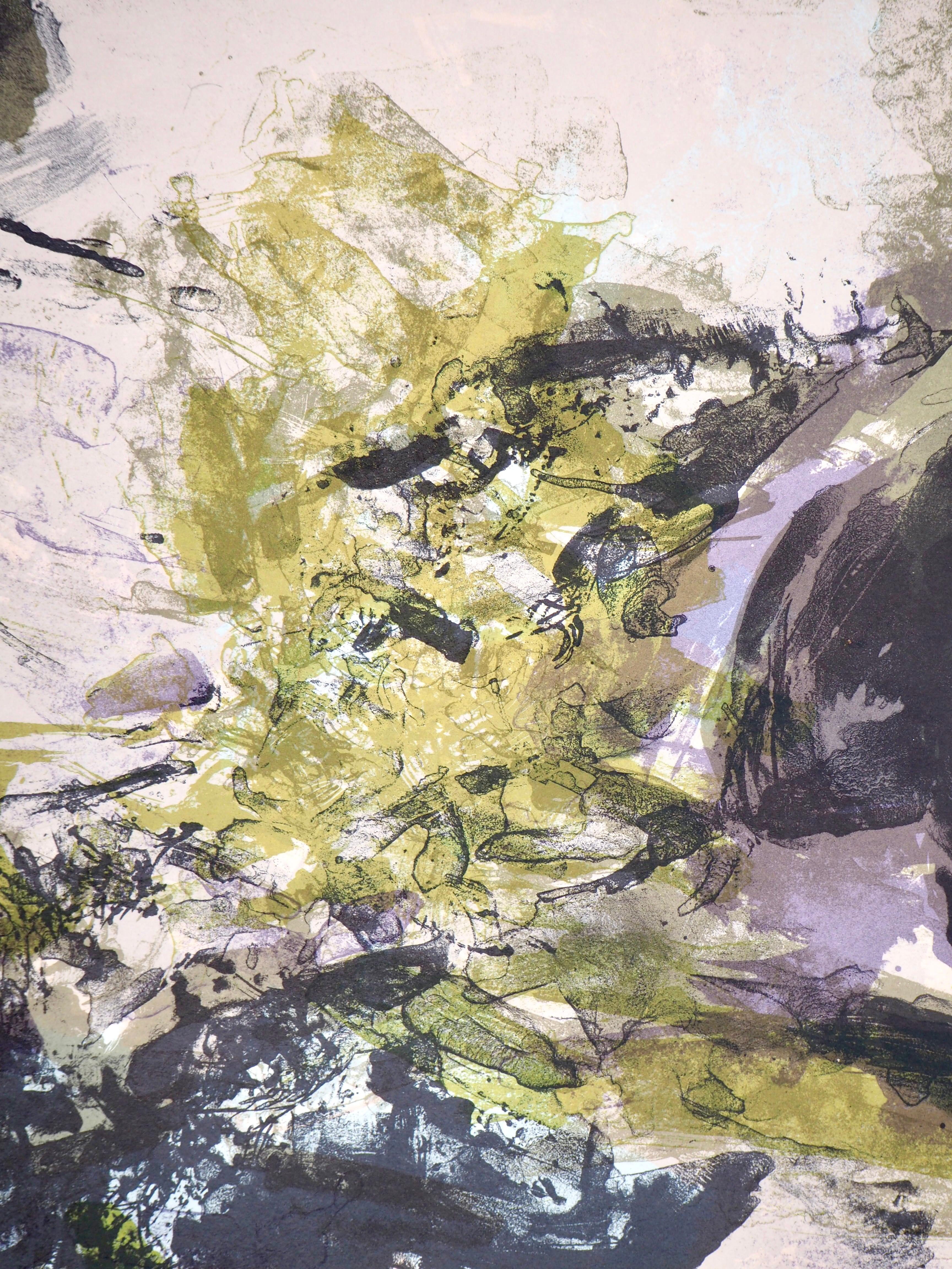 Komposition (Rivière 212), Société internationale d'art XXe siècle – Print von Zao Wou-Ki