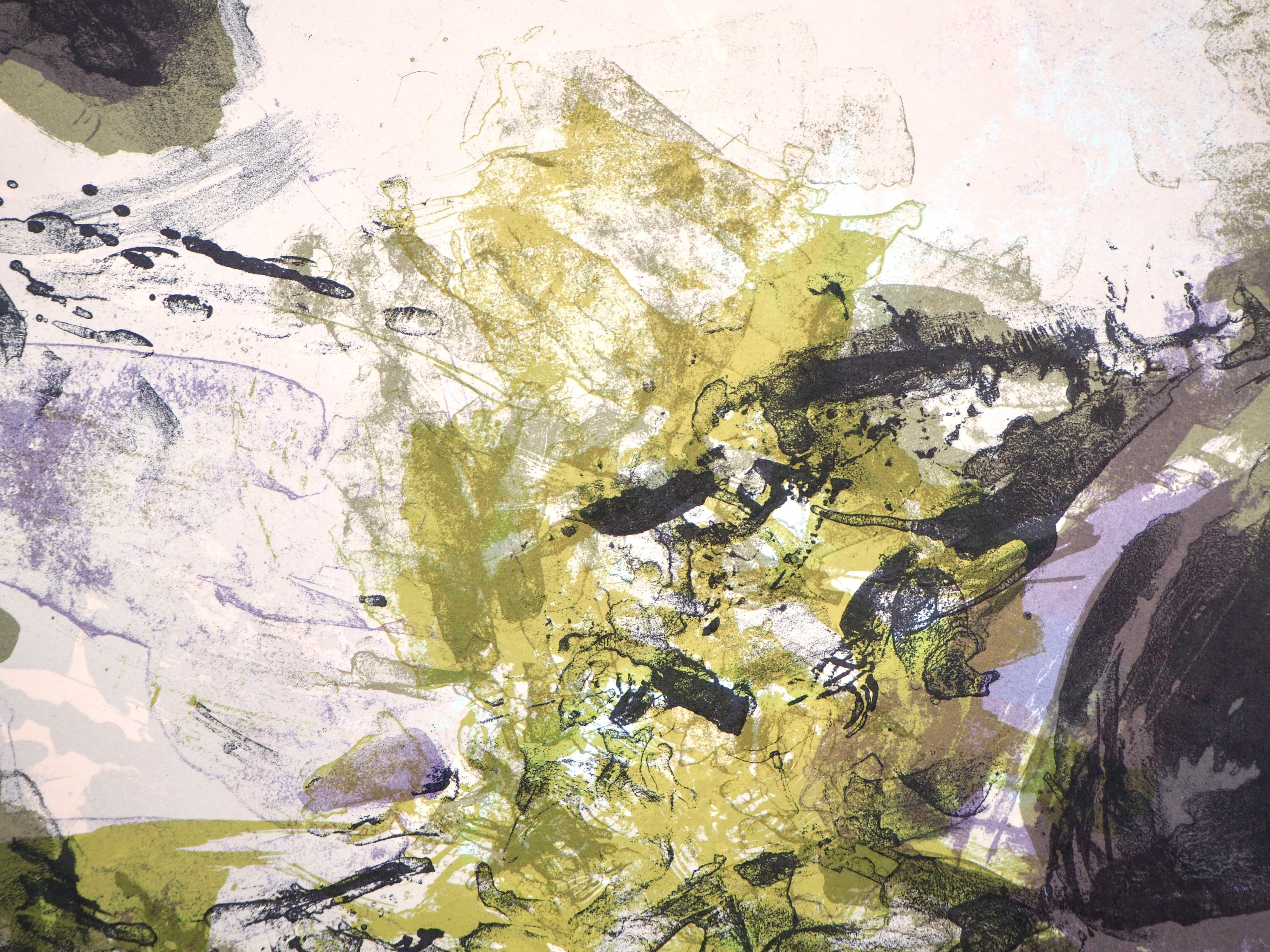 Komposition (Rivière 212), Société internationale d'art XXe siècle (Surrealismus), Print, von Zao Wou-Ki
