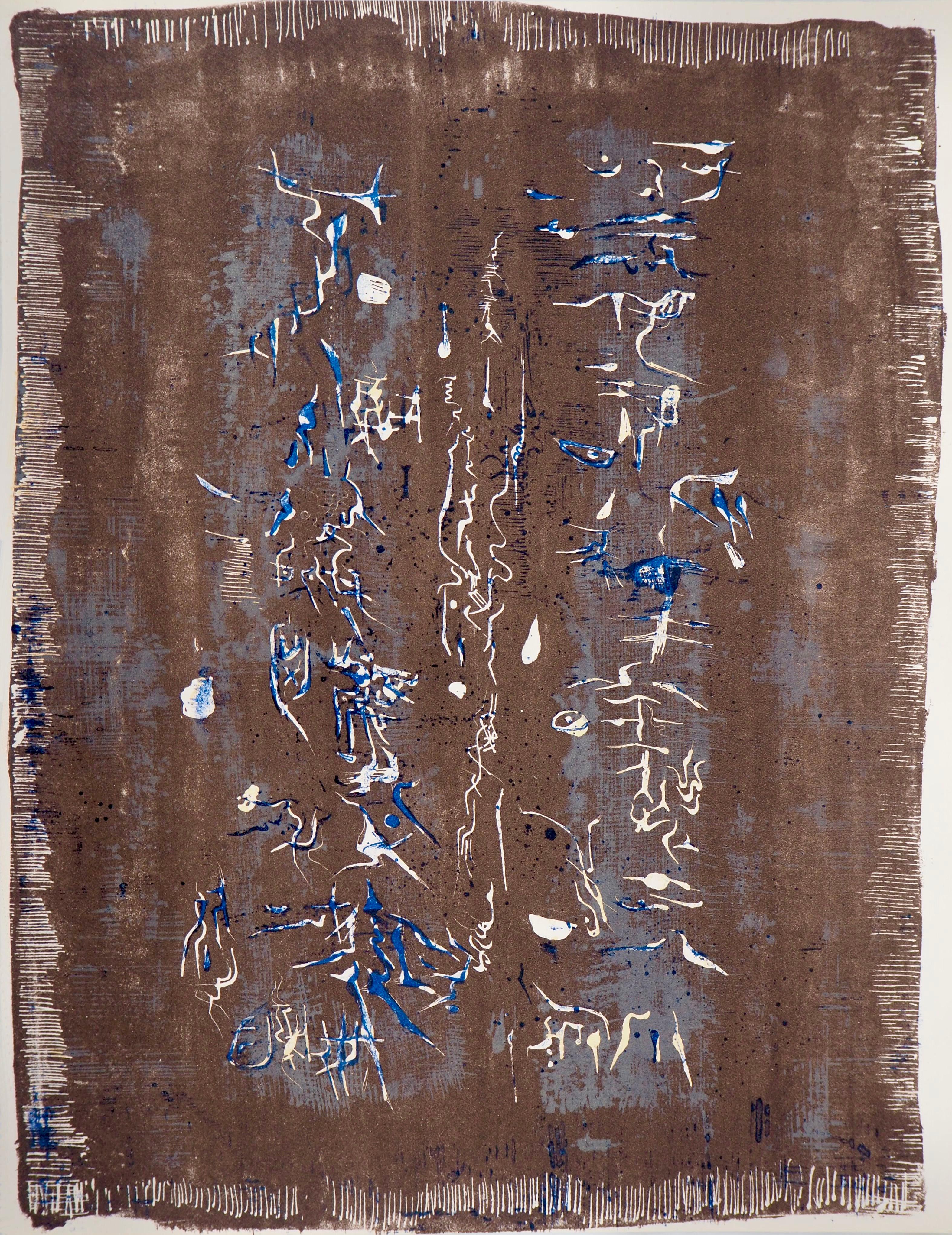 Zao Wou-Ki Landscape Print - Composition, Société internationale d'art XXe siècle