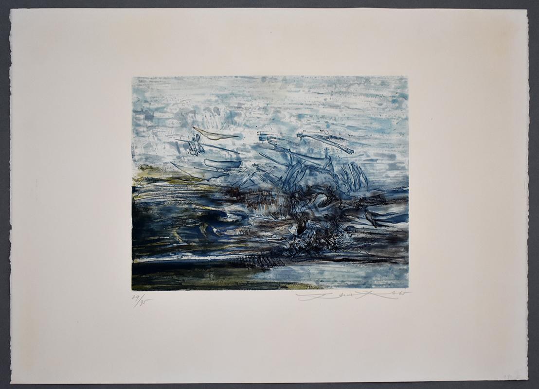 Etching No. 163 - Chinese Art Abstract French - Print by Zao Wou-Ki
