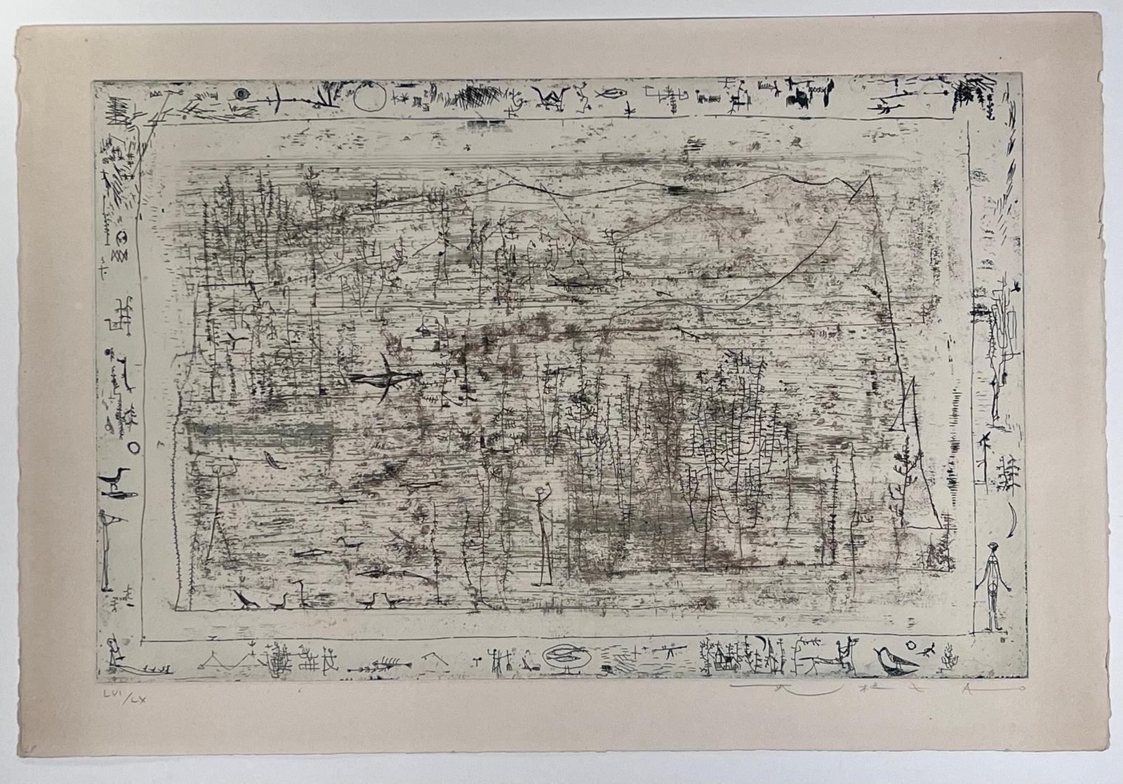 Flore et faune - Print by Zao Wou-Ki