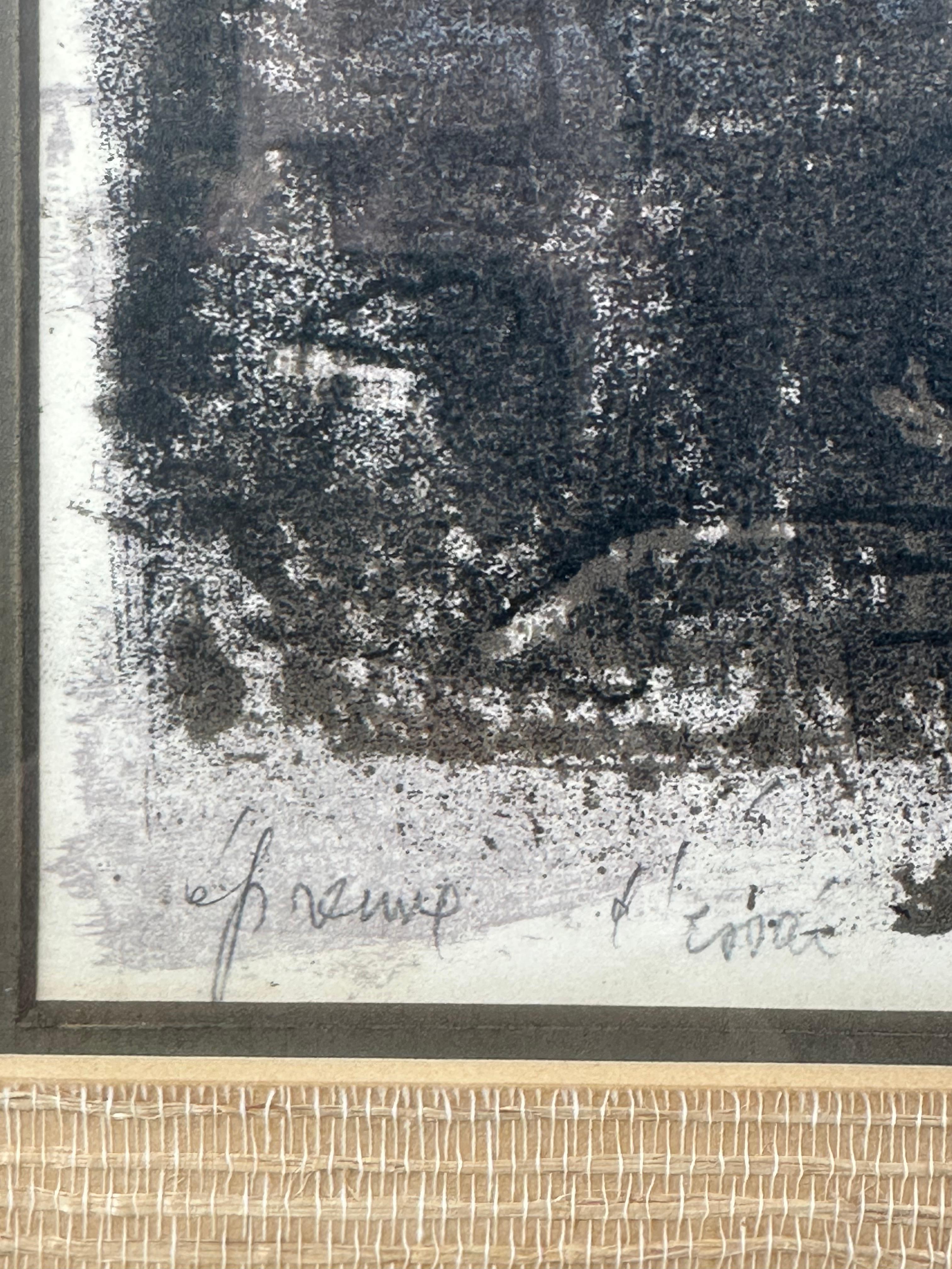 Forêt Perdue - Brown Abstract Print by Zao Wou-Ki