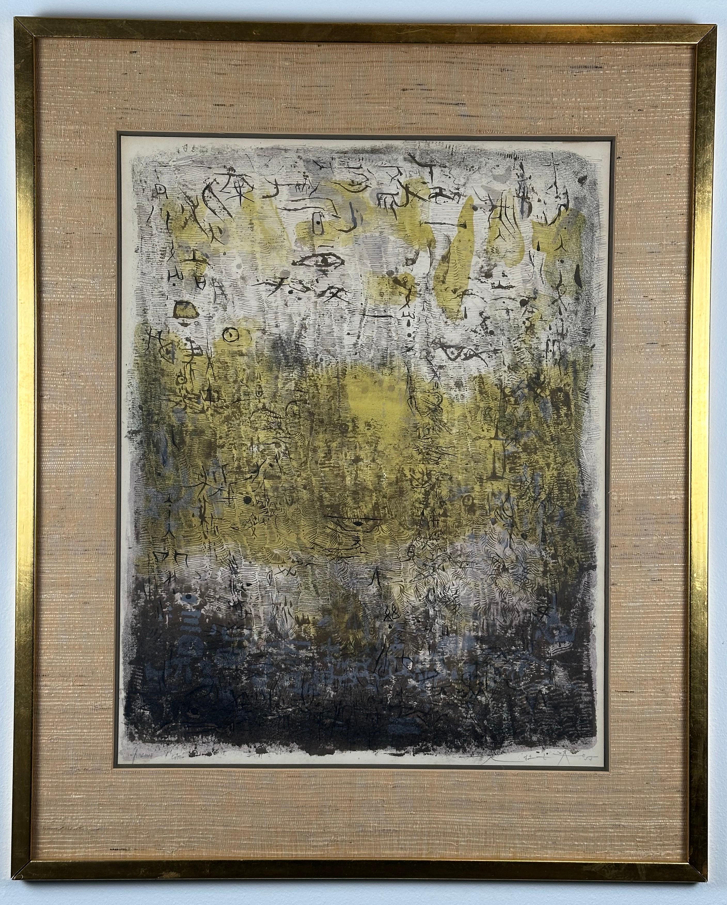 Zao Wou-Ki Abstract Print - Forêt Perdue