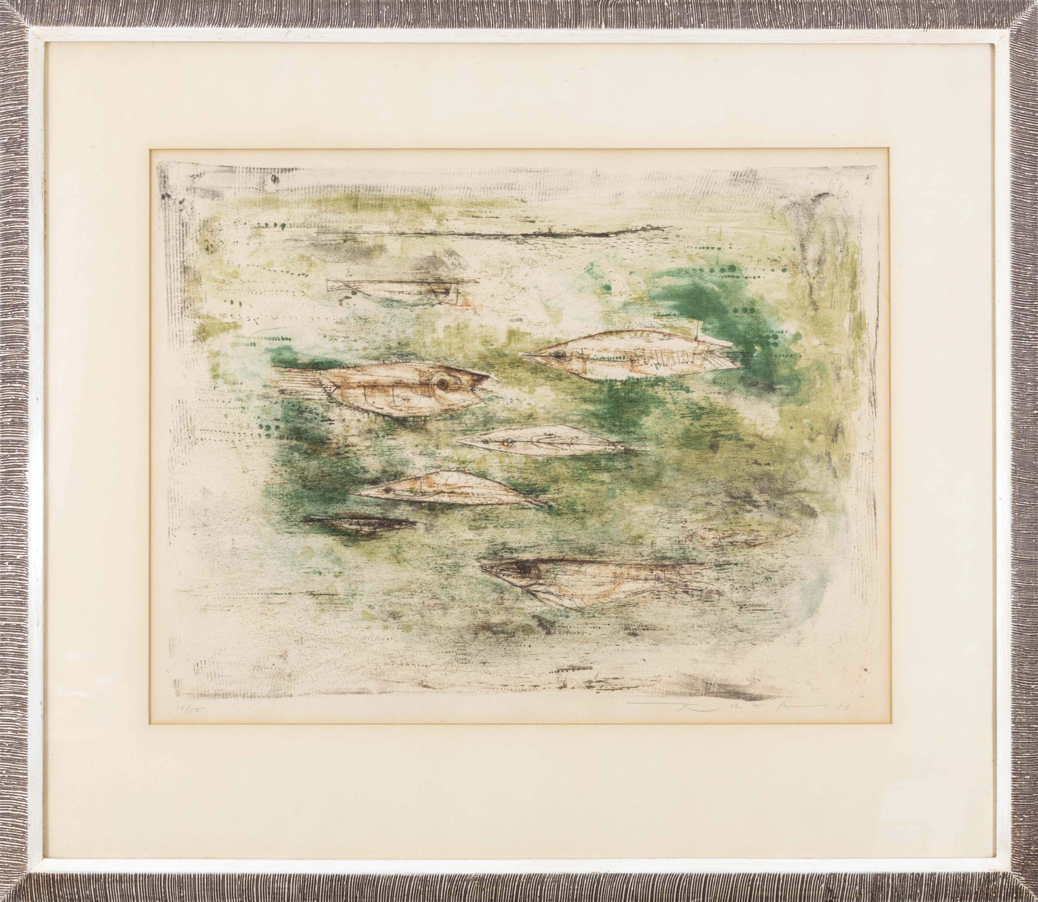 Les Poissons - Print de Zao Wou-Ki