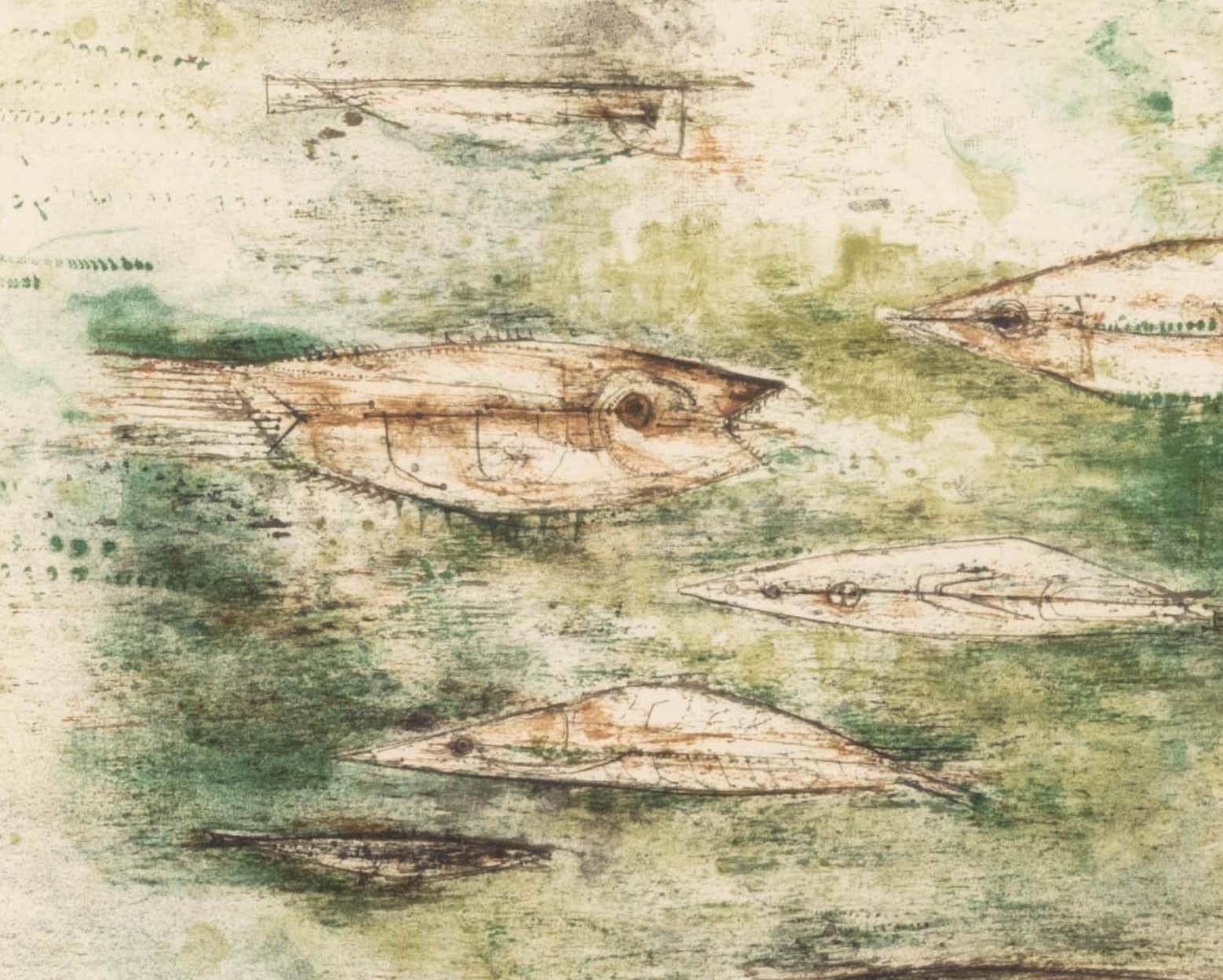 Les Poissons - Print Moderno de Zao Wou-Ki