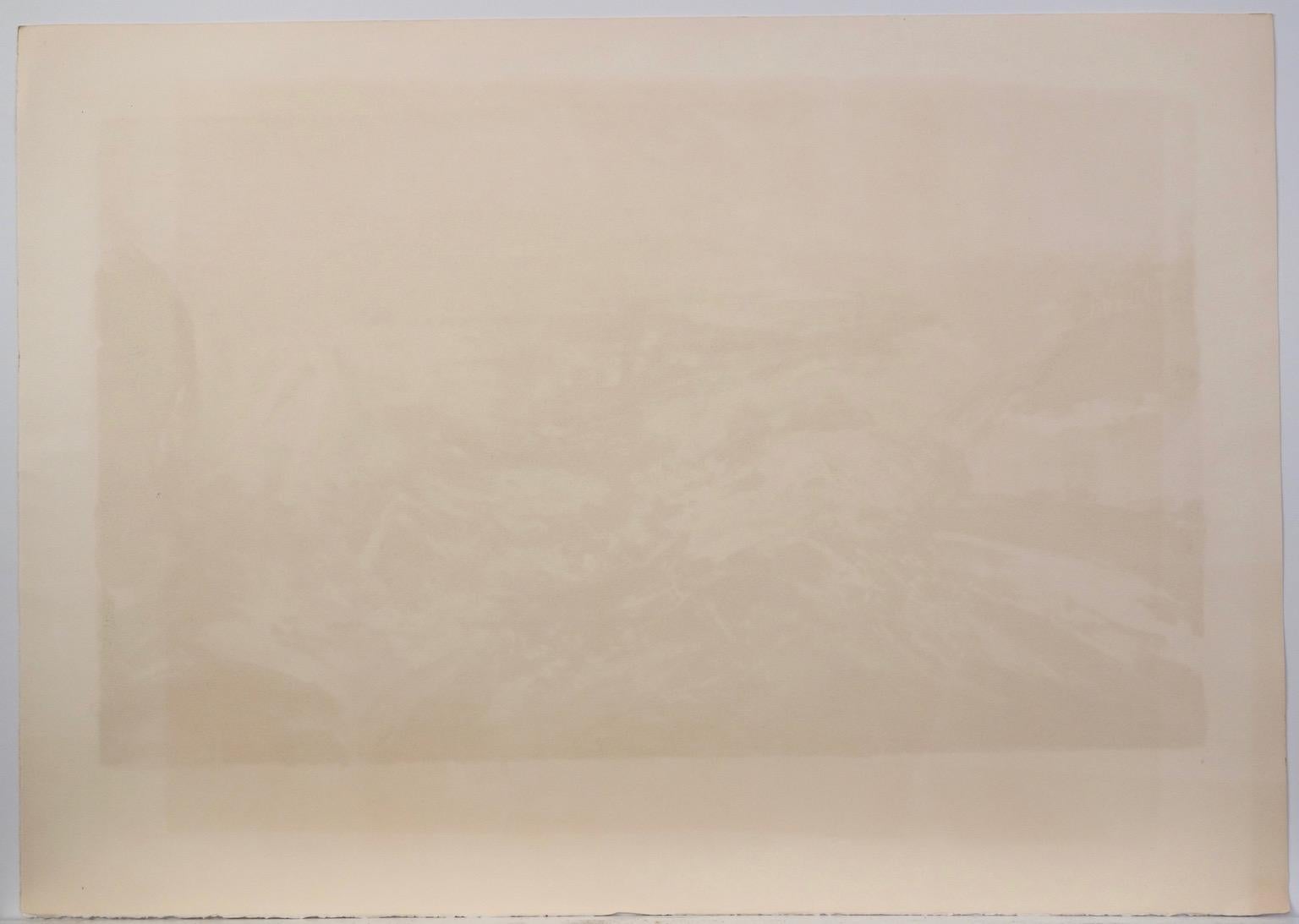 Lithograph 242 - Beige Abstract Print by Zao Wou-Ki