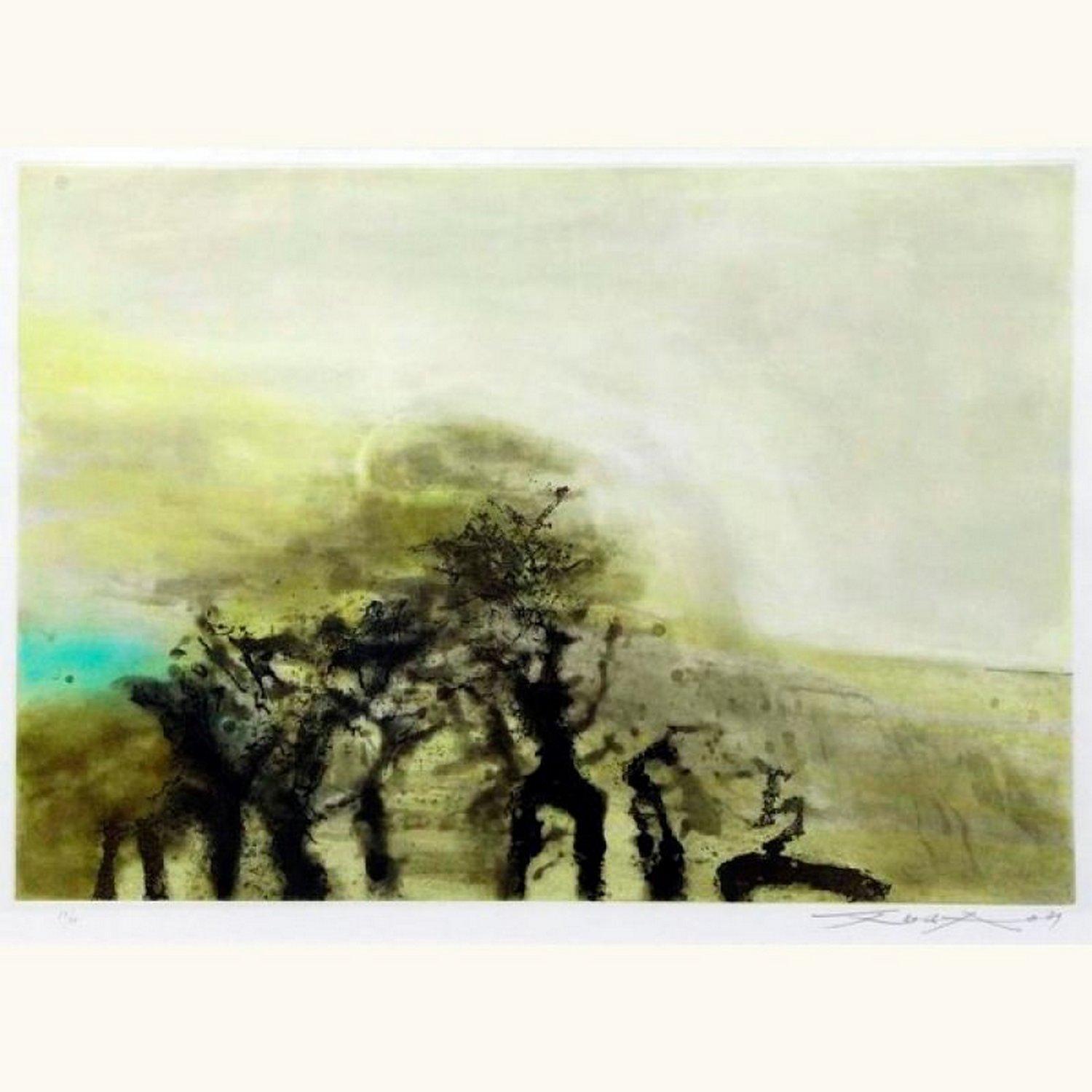 Zao Wou-Ki Abstract Print - No title