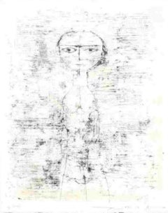 Nu Debout etching by Zao Wou-ki 1951 (AGE 71)