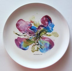 Orchid - Screenprint of Porcelain Plate (BSN Edition, 1986)