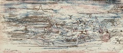 Paysage rose et bleu , 1954 Lithograph signed by Zao Wou-ki, Limited Edition