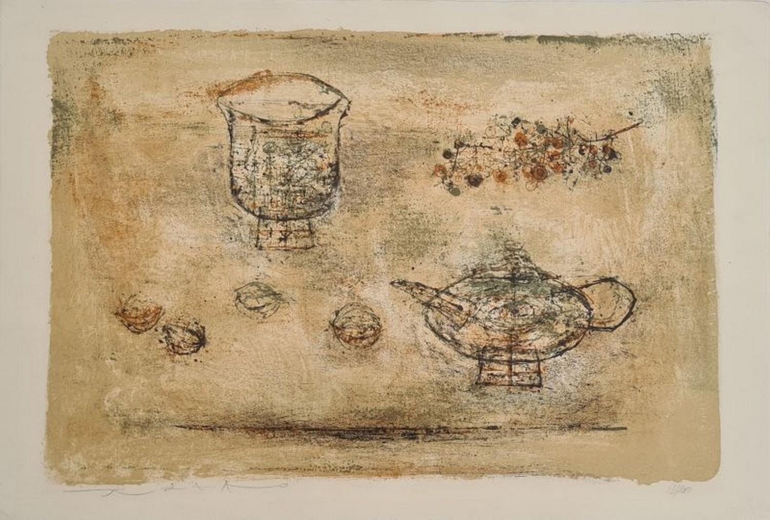 Zao Wou-Ki Abstract Print - The tea pot 