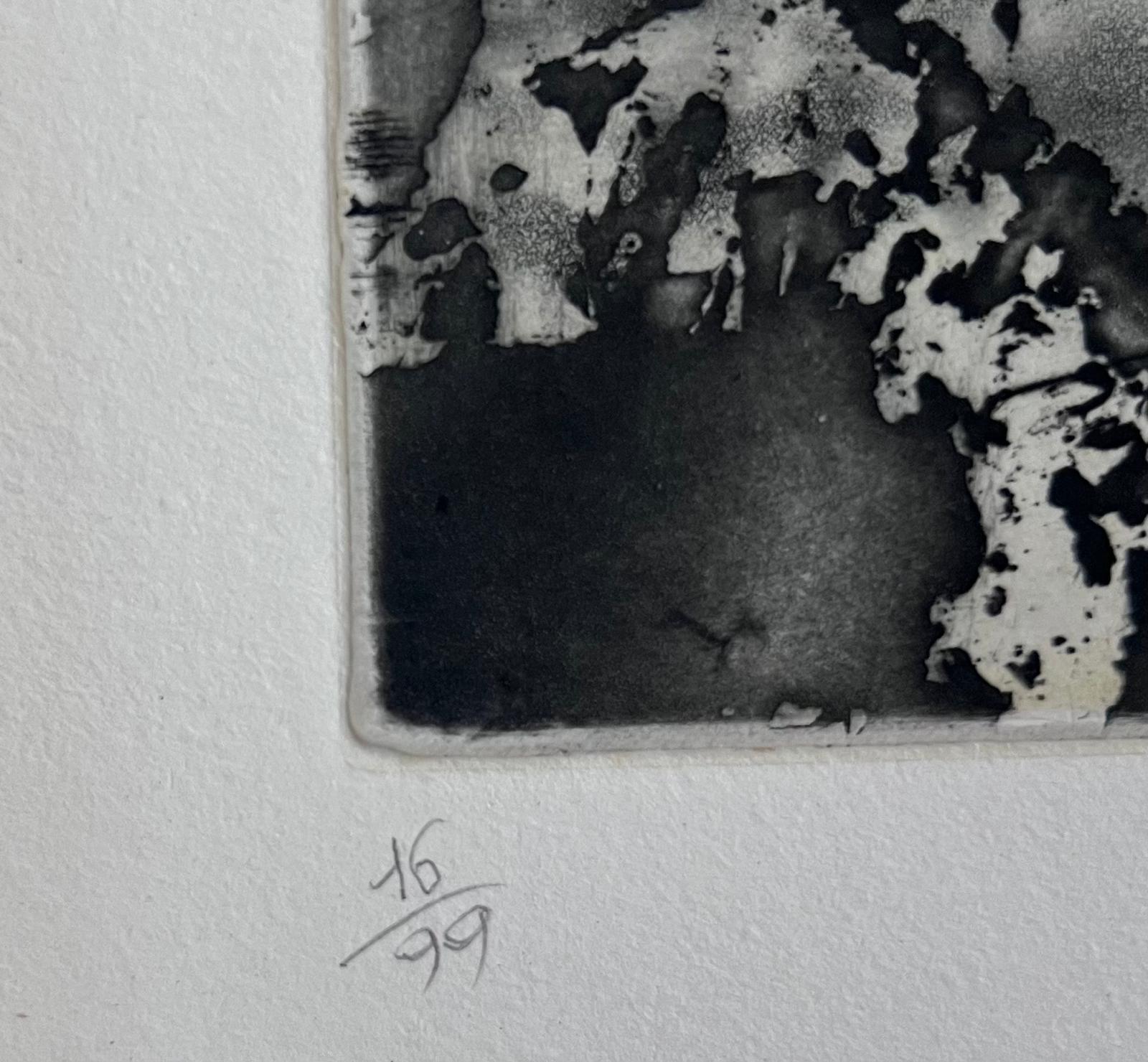 Sin título - Abstract Print Gris de Zao Wou-Ki
