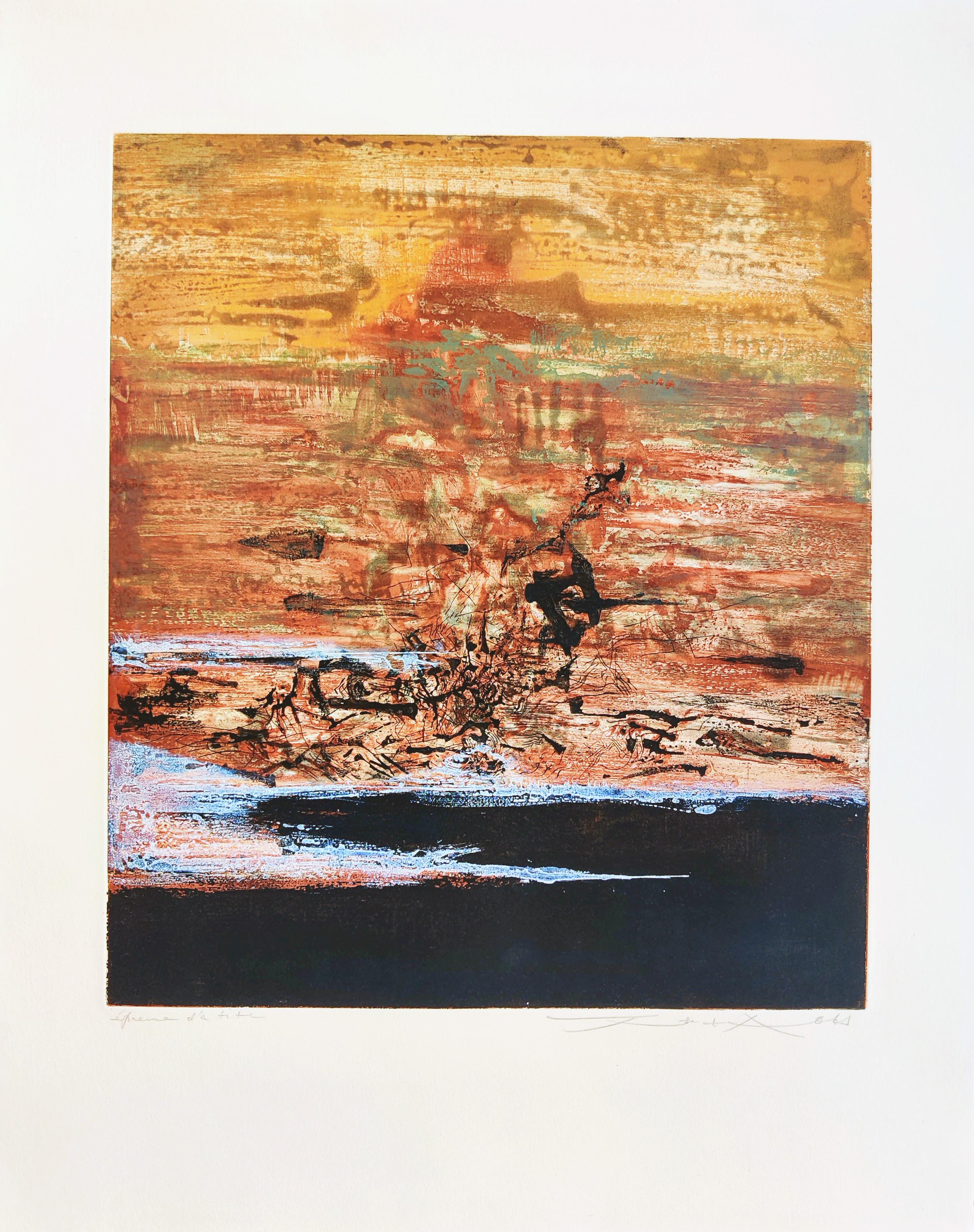 Abstract Print di Zao Wou-Ki - Senza titolo