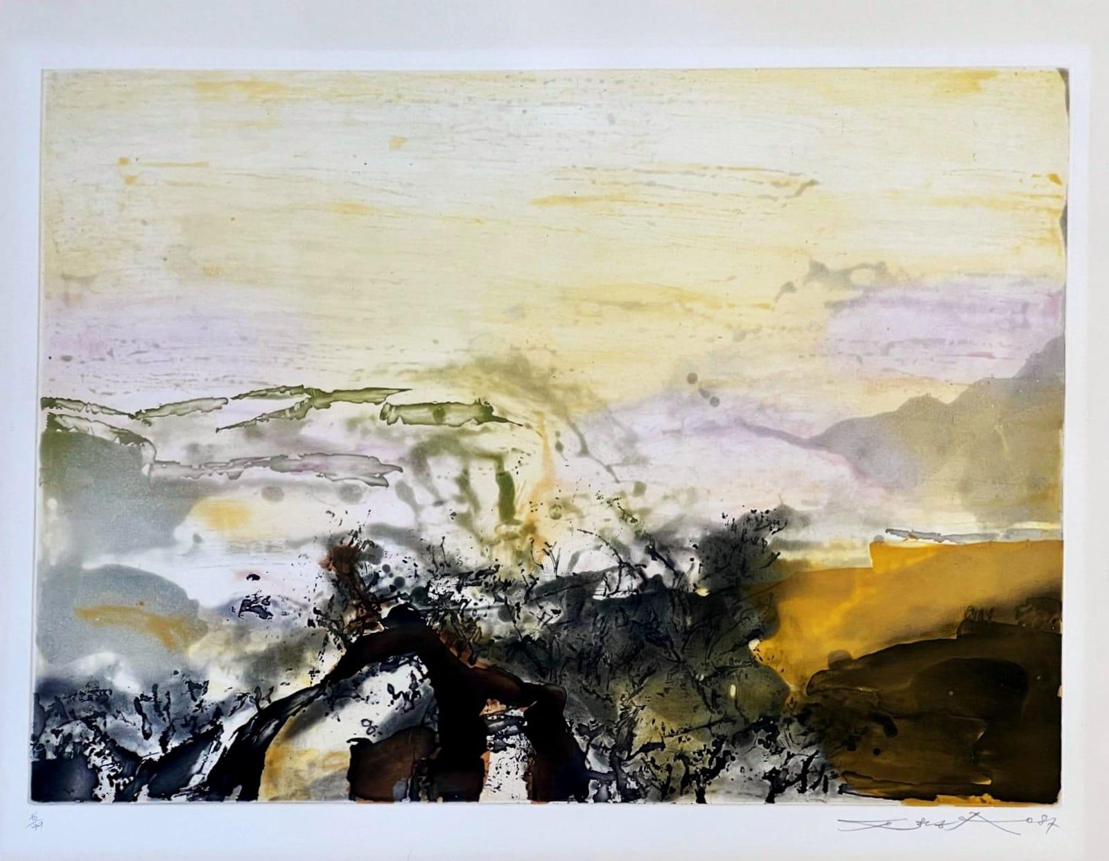 Abstract Print de Zao Wou-Ki - Sin título