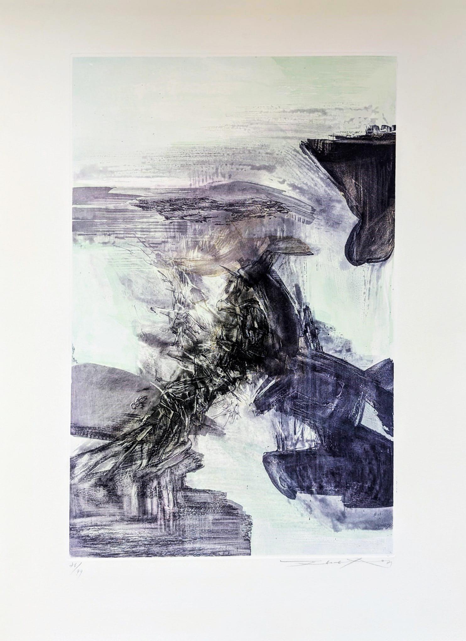 Abstract Print di Zao Wou-Ki - Senza titolo