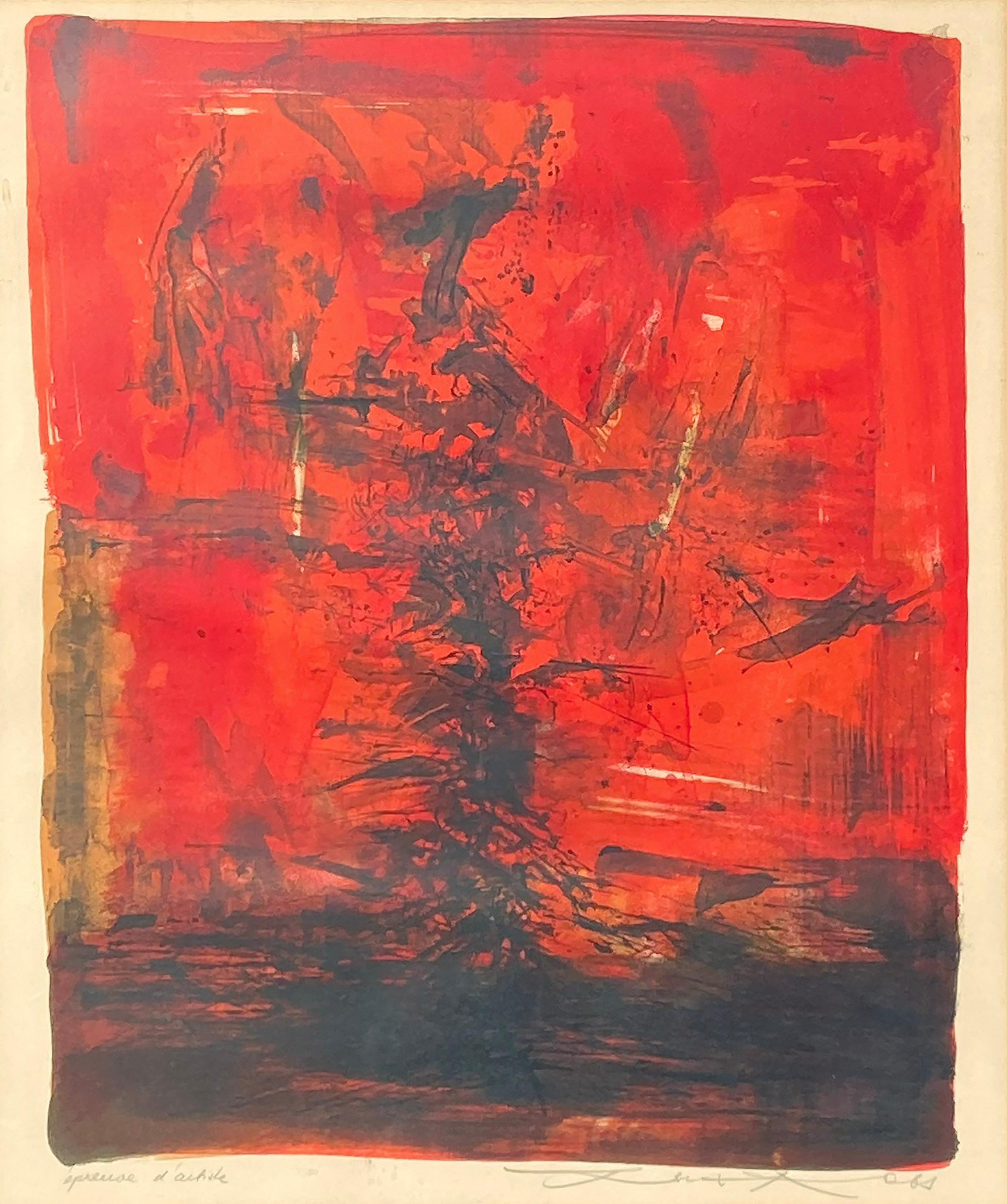 Zao Wou-Ki Abstract Print - Untitled