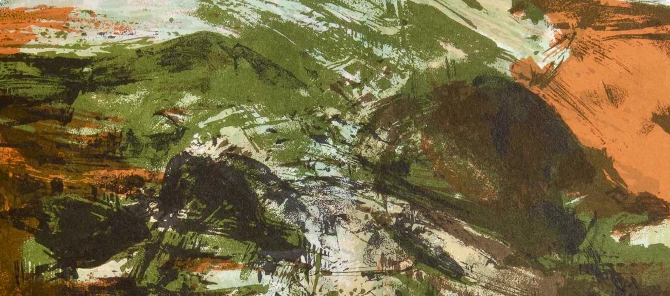 Wou-Ki 赵无极, Composition, Ediciones Polígrafa, Redfern Gallery (after) - Print by Zao Wou-Ki