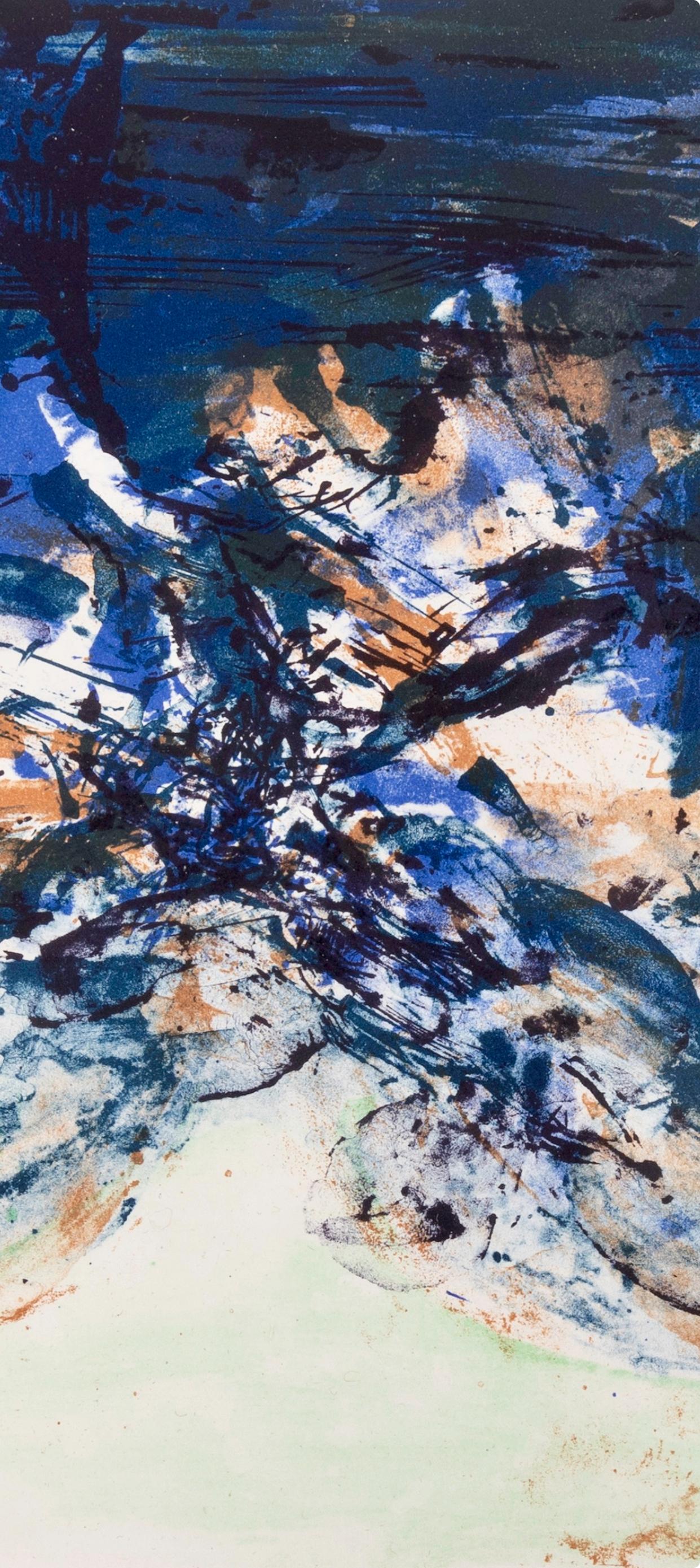 Wou-Ki 赵无极, Composition, San Lazzaro et ses Amis, XXe Siècle (d'après) - Print de Zao Wou-Ki