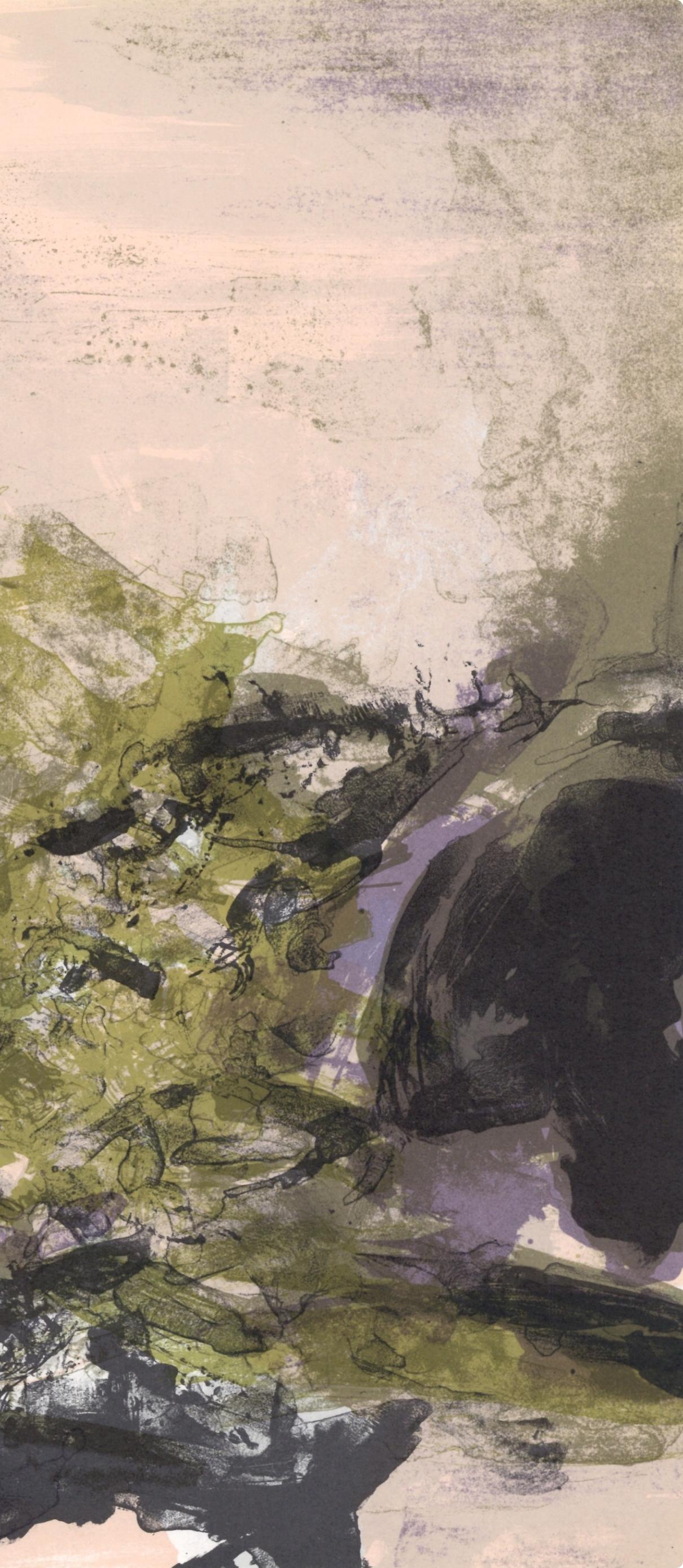 Wou-Ki 赵无极, Komposition, XXe Siècle (nach) (Moderne), Print, von Zao Wou-Ki